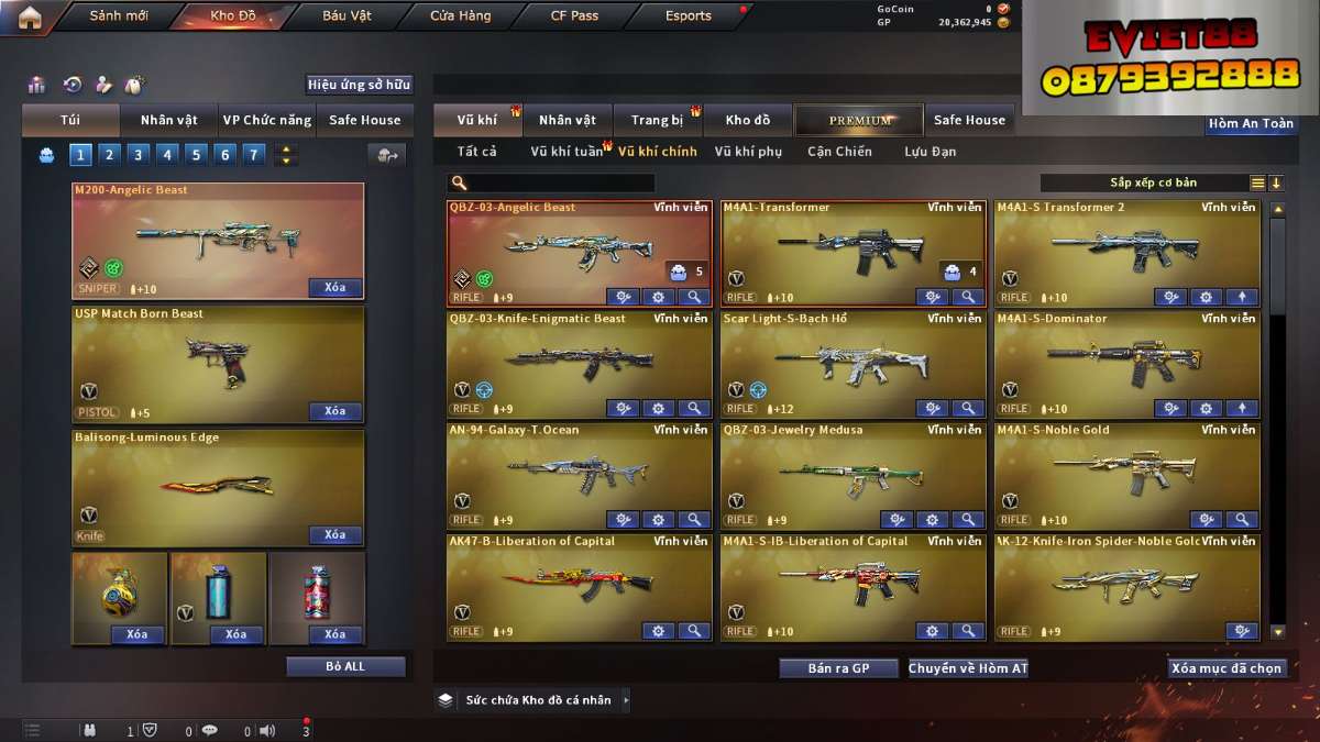 shop acc cf uy tin gia re